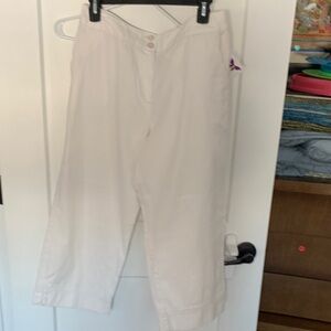 White Cropped Pants